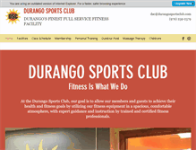Tablet Screenshot of durangosportsclub.com